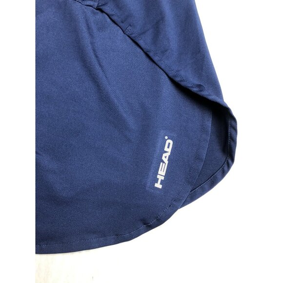 Head Navy Blue Size Small Athletic Skort Skirt Logo Stretch Elastic Woman - Picture 9 of 10